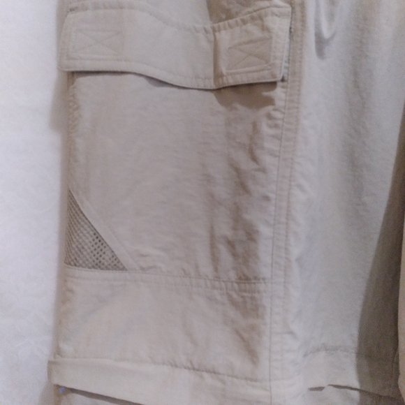 PFG Men's Convertible pants/shorts Cargo Columbia Brand L  & length 32 - Picture 5 of 8